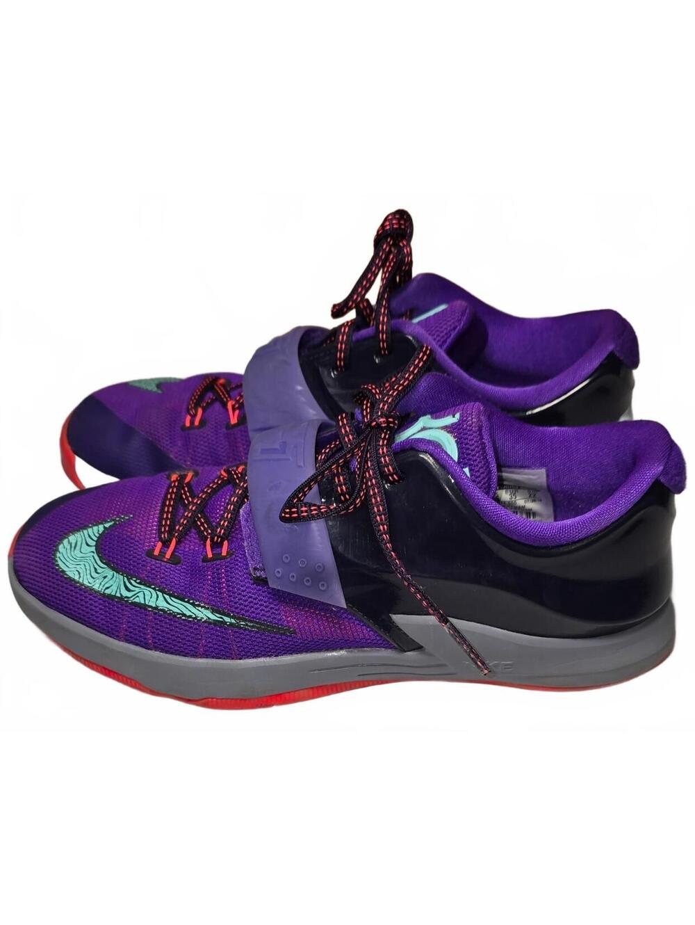 Nike KD 7 "Lightning 534" Basketball Sneakers Size 3Y Purple Cave 669944-500 - Picture 3 of 7